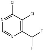 4,5-DICHLORO-6-DIFLUOROMETHYLPYRIMIDINE Struktur