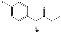 METHYL D-4-CHLOROPHENYLGLYCINATE Struktur