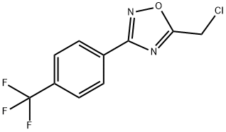 5-CHLOROMETHYL-3-(4-TRIFLUOROMETHYL-PHENYL)-[1,2,4]OXADIAZOLE Struktur
