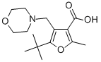 5-TERT-BUTYL-2-METHYL-4-MORPHOLIN-4-YLMETHYL-FURAN-3-CARBOXYLIC ACID Structure