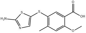 5-(2-aMinothiazol-5-ylthio)-2-Methoxy-4-Methylbenzoic acid