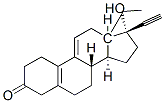 17Α-乙炔基-18-甲基-雌甾-5(10),9(11)-二烯-17Β-醇-3-酮 結(jié)構(gòu)式