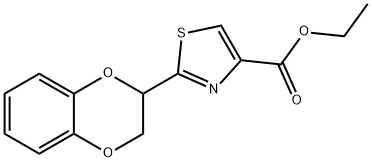 ETHYL 2-(2,3-DIHYDRO-1,4-BENZODIOXIN-2-YL)-1,3-THIAZOLE-4-CARBOXYLATE Struktur
