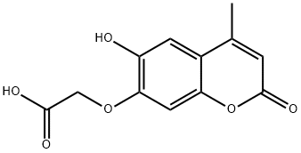 4-METHYL 6-HYDROXY 7-ACETOXY COUMARIN Struktur