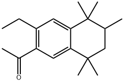 1-(3-ethyl-5,5,6,8,8-pentamethyl-tetralin-2-yl)ethanone Struktur