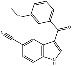 3-(3-methoxy-benzoyl)-1H-indole-5-carbonitrile|
