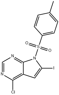 4-Chloro-6-iodo-7-tosyl-7H-pyrrolo[2,3-d]pyriMidine Struktur