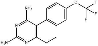 6-Ethyl-5-[4-(trifluoromethoxy)phenyl]-2,4-pyrimidinediamine Struktur