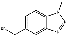 5-(溴甲基)-1-甲基-1H-1,2,3-苯并三唑 結(jié)構(gòu)式