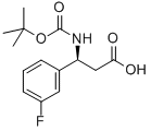 BOC-(S)-3-氨基-3-(3-氟苯基)-丙酸 結(jié)構(gòu)式