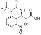 BOC-(S)-3-氨基-3-(2-硝基苯基)-丙酸 結(jié)構(gòu)式
