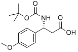 (R)-Boc-4-甲氧基-beta-苯丙氨酸 結構式