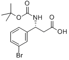 BOC-(R)-3-氨基-3-(3-溴苯基)-丙酸 結(jié)構(gòu)式