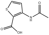 3-(乙酰氨基)噻吩-2-羧酸 結構式