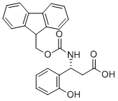FMOC-(R)-3-氨基-3 -(2 - 羥苯基)丙酸 結(jié)構(gòu)式