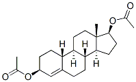 3 beta,17 beta-diacetoxy-4-estrene Structure