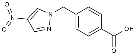 4-[(4-nitro-1H-pyrazol-1-yl)methyl]benzoic acid Struktur