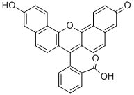 2-(11-羥基-3-氧代-3H-二苯[C,H]氧雜蒽-7-基)苯甲酸 結(jié)構(gòu)式