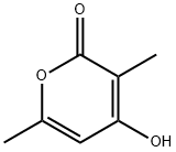 4-hydroxy-3,6-dimethyl-2H-pyran-2-one Struktur