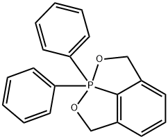 8,8-Dihydro-8,8-diphenyl-2H,6H-[1,2]oxaphospholo[4,3,2-hi][2,1]benzoxaphosphole Struktur