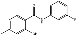 Benzamide, N-(3-fluorophenyl)-2-hydroxy-4-methyl- (9CI) Struktur