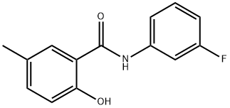 Benzamide, N-(3-fluorophenyl)-2-hydroxy-5-methyl- (9CI) Struktur