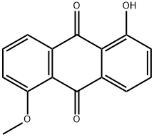 1-Hydroxy-5-methoxyanthraquinone Struktur