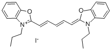 3,3'-DIPROPYLOXADICARBOCYANINE IODIDE Structure
