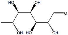 7-Deoxy-L-glycero-D-gluco-heptose Struktur