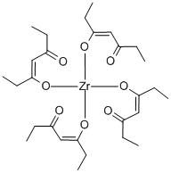 ZIRCONIUM 3,5-HEPTANEDIONATE Struktur