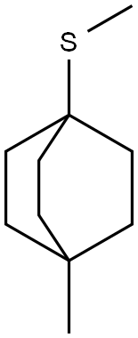 1-Methyl-4-(methylthio)bicyclo[2.2.2]octane Struktur
