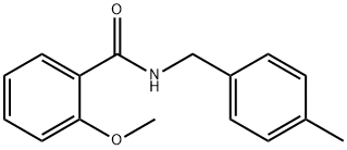 2-methoxy-N-(4-methylbenzyl)benzamide Struktur