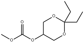 Carbonic acid, 2,2-diethyl-1,3-dioxan-5-yl methyl ester (9CI) Struktur