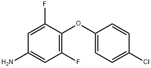 4-(4-氯苯氧基)-3,5-二氟苯胺 結(jié)構(gòu)式