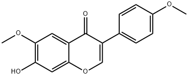 4',6-DIMETHOXY-7-HYDROXYISOFLAVONE 結(jié)構(gòu)式