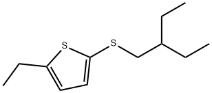 2-Ethyl-5-[(2-ethylbutyl)thio]thiophene Struktur
