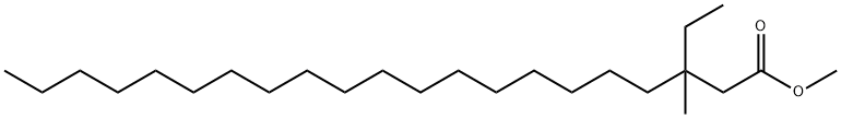 3-Ethyl-3-methylhenicosanoic acid methyl ester Struktur