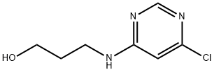 3-[(6-Chloro-4-pyrimidinyl)amino]-1-propanol Struktur