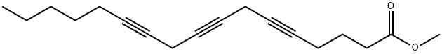 5,8,11-Heptadecatriynoic acid methyl ester Struktur