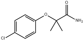 2-(4-氯苯氧基)-2-甲基丙酰胺 結(jié)構(gòu)式