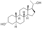 5A-孕烷-3A,20A-二醇 結(jié)構(gòu)式