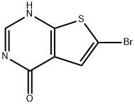 6-溴噻吩并[2,3-D]嘧啶-4(3H)-酮 結(jié)構(gòu)式