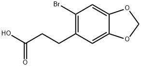3-(2-BroMo-4,5-Methylenedioxyphenyl) propionic acid Struktur