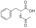 2(R)-ACETYLTHIO-BENZENEPROPANOIC ACID Struktur