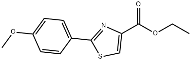 2-(4-METHOXY-PHENYL)-THIAZOLE-4-CARBOXYLIC ACID ETHYL ESTER 結(jié)構(gòu)式