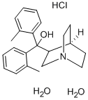 (3-QUINUCLIDINYL)DI(2-METHYLPHENYL)CARBINOL HYDROCHLORIDE DIHYDRATE Struktur