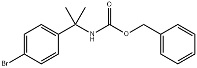 Benzyl N-[2-(4-broMophenyl)propan-2-yl]carbaMate Struktur