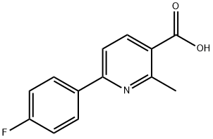 6-(4-Fluoro-phenyl)-2-methyl-nicotinic acid Structure