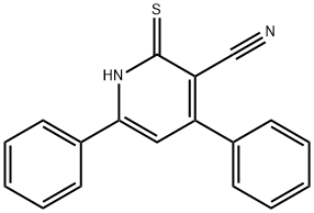 2-Mercapto-4,6-diphenyl-nicotinonitrile 結(jié)構(gòu)式
