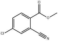 4-氯-2-氰基苯甲酸甲酯 結(jié)構(gòu)式